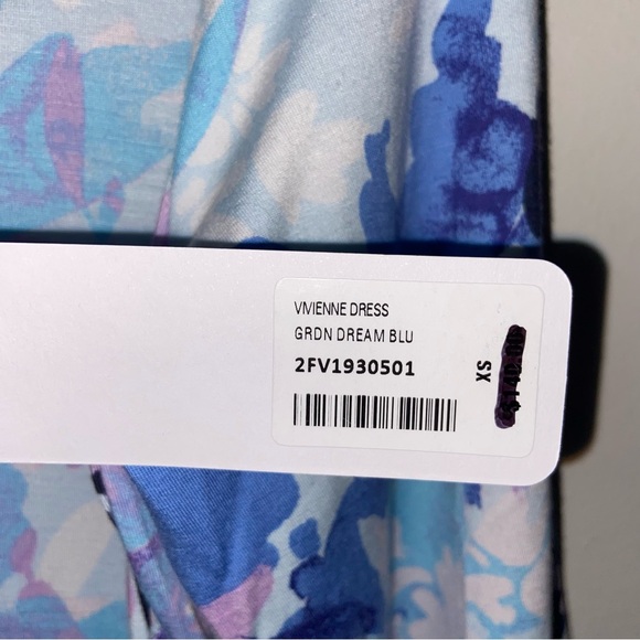 Soft Surroundings Dress Womens XS Vivienne Garden Blue Maxi Feminine Boho NWT - Picture 10 of 14